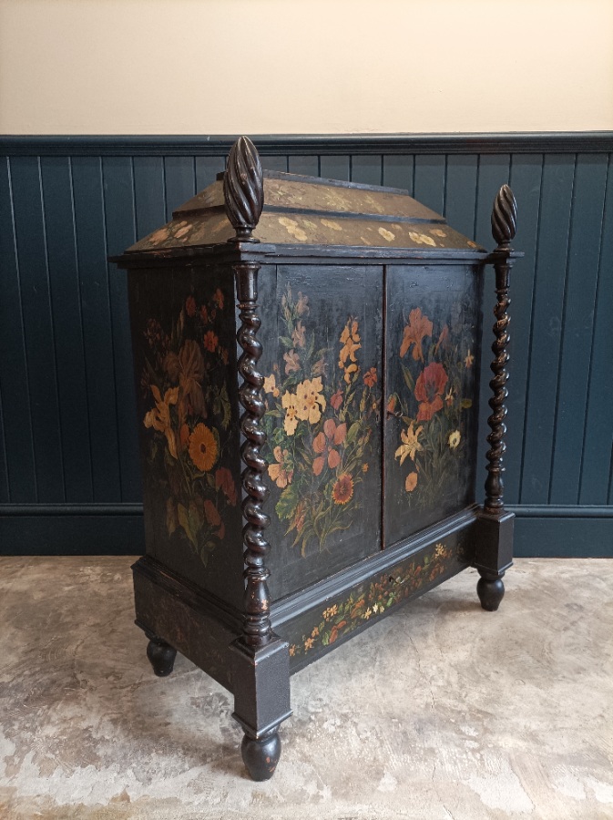 A Victorian Black Painted Cabinet (4).jpg